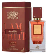 تحميل الصورة إلى عارض المعرض، Ana Abiyedh Scarlet by Lattafa Eau de Parfum 60ml luxury oriental fragrance with fruity floral and amber notes