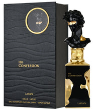 تحميل الصورة إلى عارض المعرض، His Confession Eau de Parfum 100ml for Men luxury fragrance with warm spicy woody and amber notes