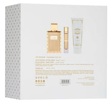 تحميل الصورة إلى عارض المعرض، Lattafa The Kingdom Man gift set including perfume travel spray and shower gel bottles