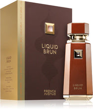 تحميل الصورة إلى عارض المعرض، Perfume bottle and packaging of Liquid Brun by French Avenue Eau de Parfum 100ml
