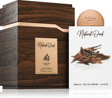 Load image into Gallery viewer, Perfume bottle and packaging of Natural Oud by Lattafa