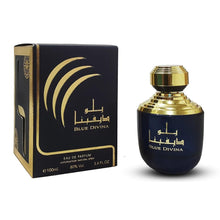 تحميل الصورة إلى عارض المعرض، Perfume bottle and packaging of Blue Divina Ard Al Zaafaran by Lattafa