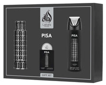تحميل الصورة إلى عارض المعرض، Pisa 3 piece gift set by Lattafa with luxury packaging
