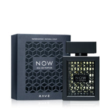 تحميل الصورة إلى عارض المعرض، Perfume bottle and packaging of Rave Now by Lattafa
