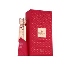 تحميل الصورة إلى عارض المعرض، Perfume bottle and packaging of Sultana The Joyful by French Avenue Eau de Parfum 80ml
