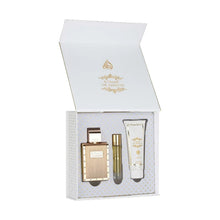 تحميل الصورة إلى عارض المعرض، Lattafa The Kingdom Man gift set including perfume travel spray and shower gel bottles
