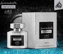 Bild in die Galerieansicht laden: Flakon des Parfums „Confidential Platinum“ von Lattafa.